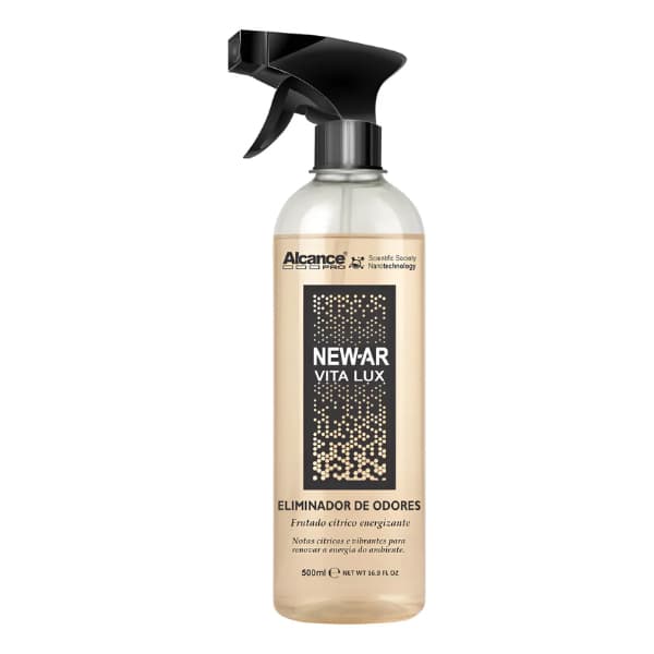 Eliminador De Odores Carro Casa New Ar Alcance Profissional 500ml Vita Lux