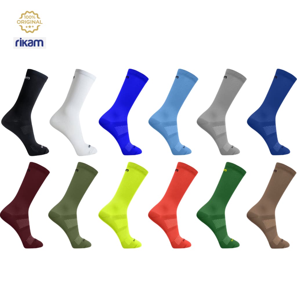 Meia Bike Masculins Alta Qualidade Corrida Ciclismo Performance Cores- Rikam (Linha Premium)