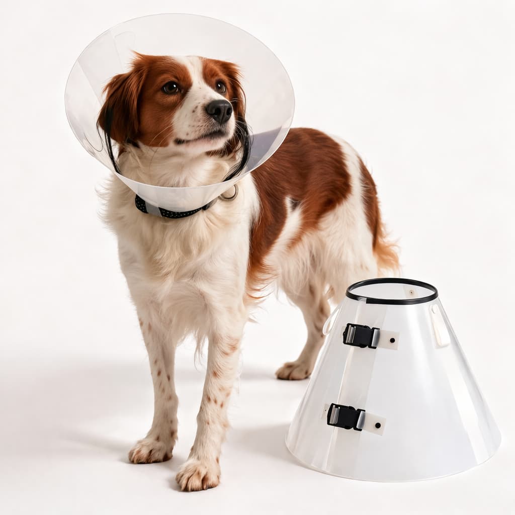 Colar Cone Pós Cirúrgico Elizabetano Para Cachorros Gatos De Diversos Tamanhos
