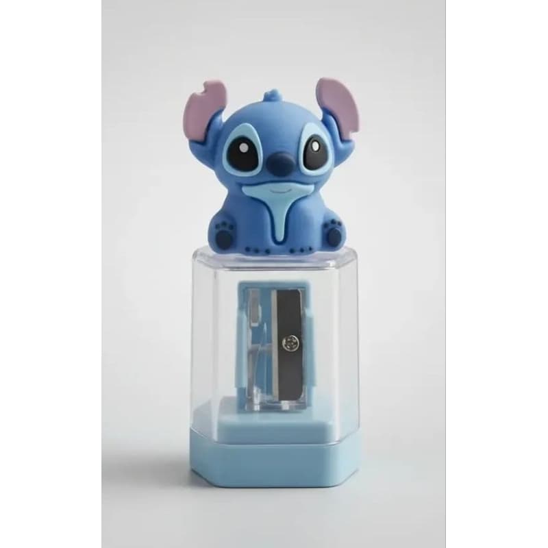 Apontador 3D Emborrachado Escolar Stitch com Depósito