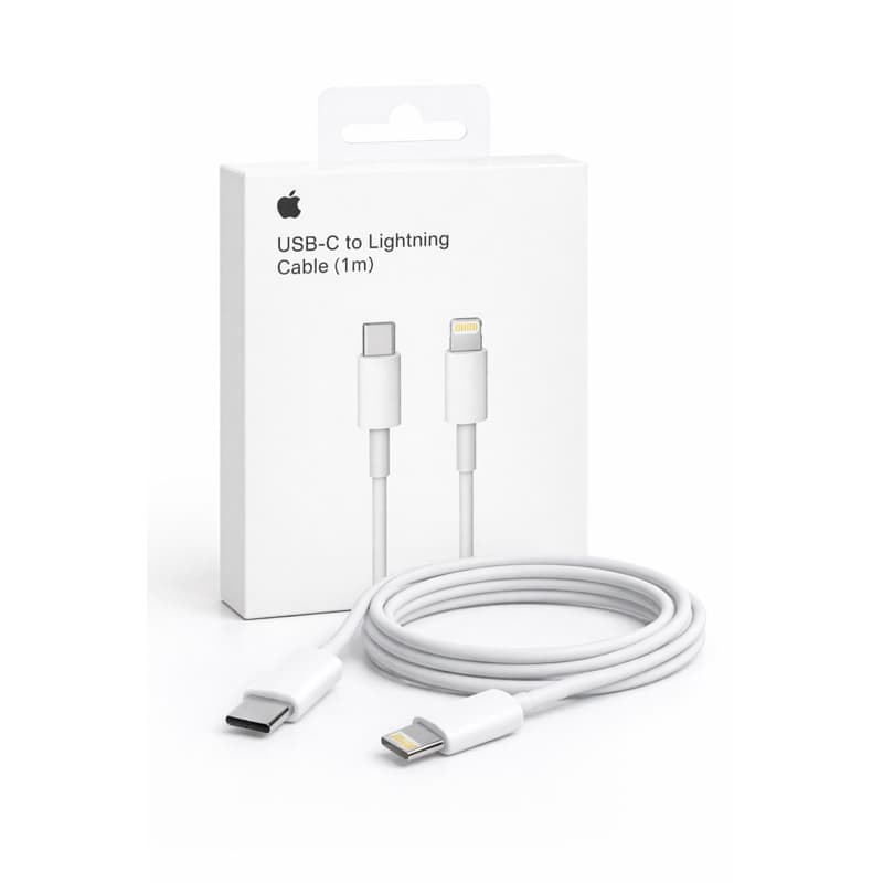 kit 2x Cabos {IPHONE} USB-C  Lightning 1m Branco