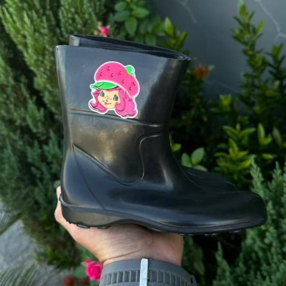 Bota Galocha Infantil MORANGO 19 ao 34 Frio e Chuva ante derrapante confortável