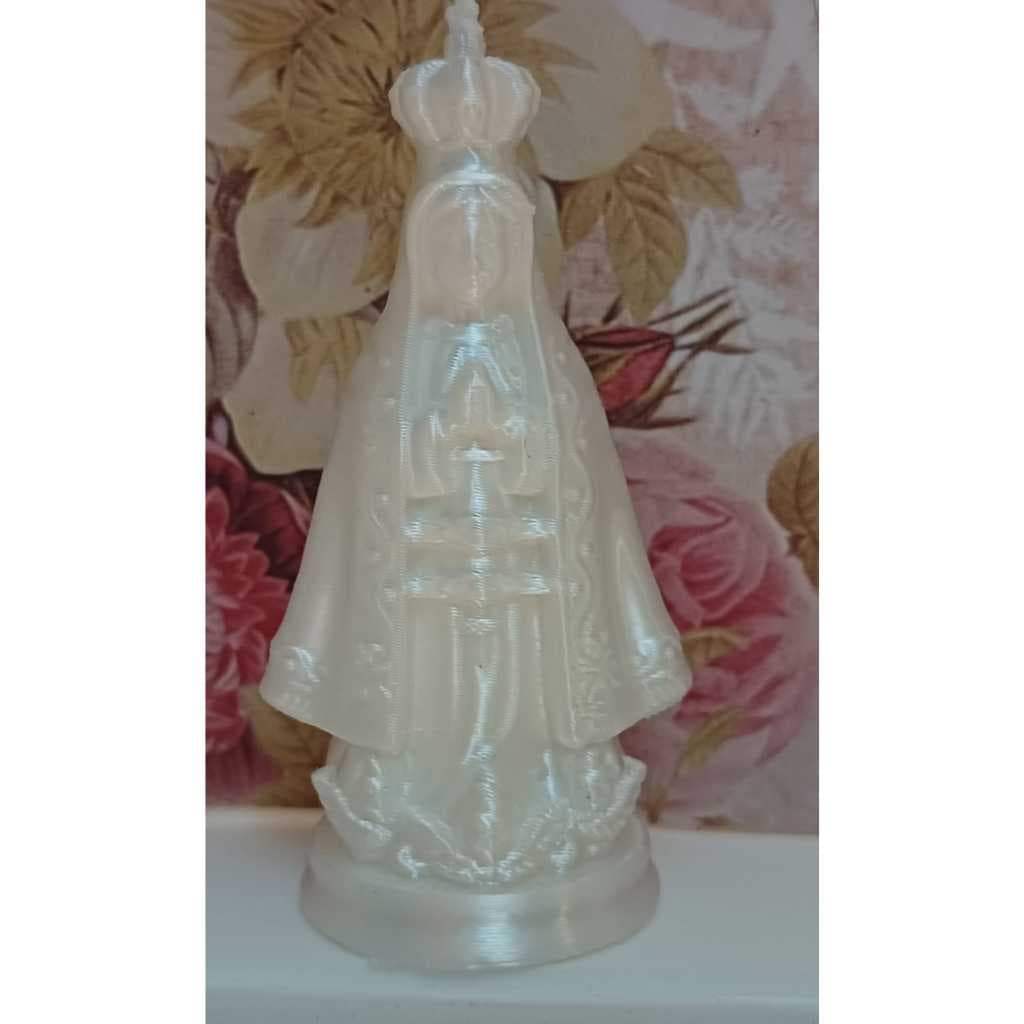 Kit 2/3/6 Nossa Senhora Aparecida para Lembrancinhas de batizado, crisma e primeira comunhão 5,5 Altura x2,5 L PLA
