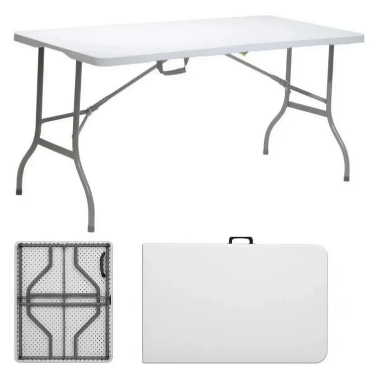 Mesa Maleta Dobrável Camping Praia Escritório 180cm Portátil