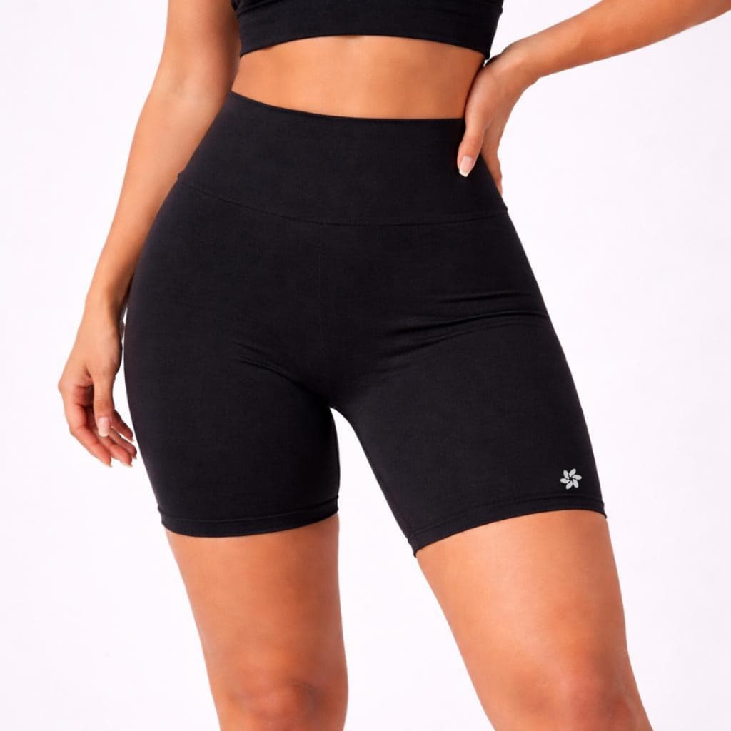 Shorts Suplex Legging Academia Cintura Alta Não Transparente Modelador Fitness