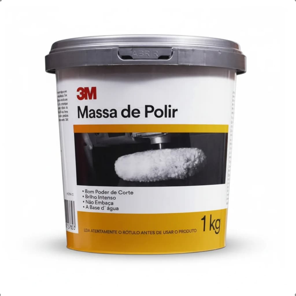 Massa De Polir 3m Número 2 1kg Poder De Corte E Acabamento