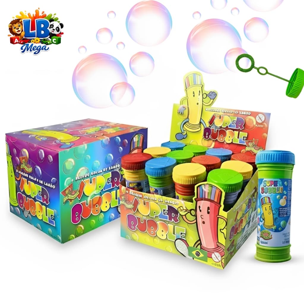 Kit Bolha de Sabão Brinquedo Festa Infantil Lembrancinha Aniversário 10 a 30 Unidades