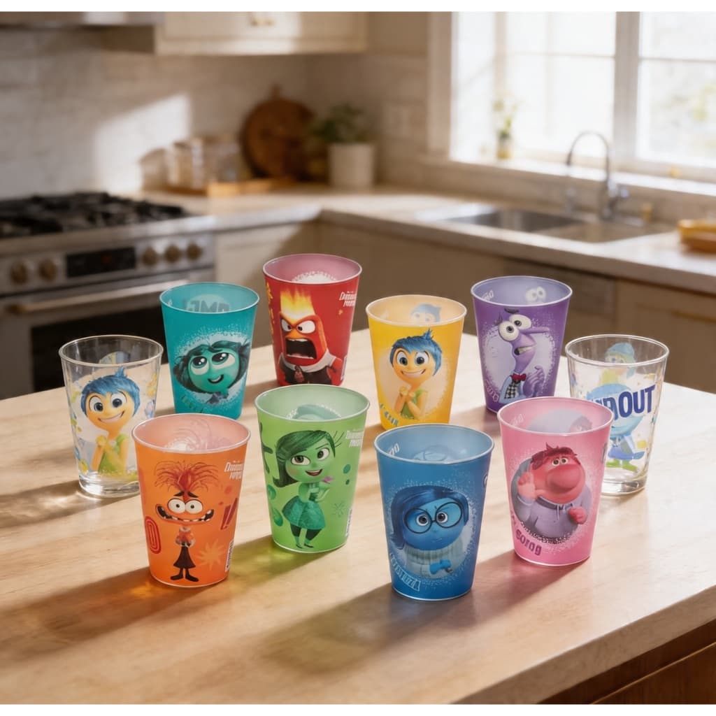 Kit 2 Copos Infantil 320ml Água Suco Super Herói Princesas Personagens - Plasútil