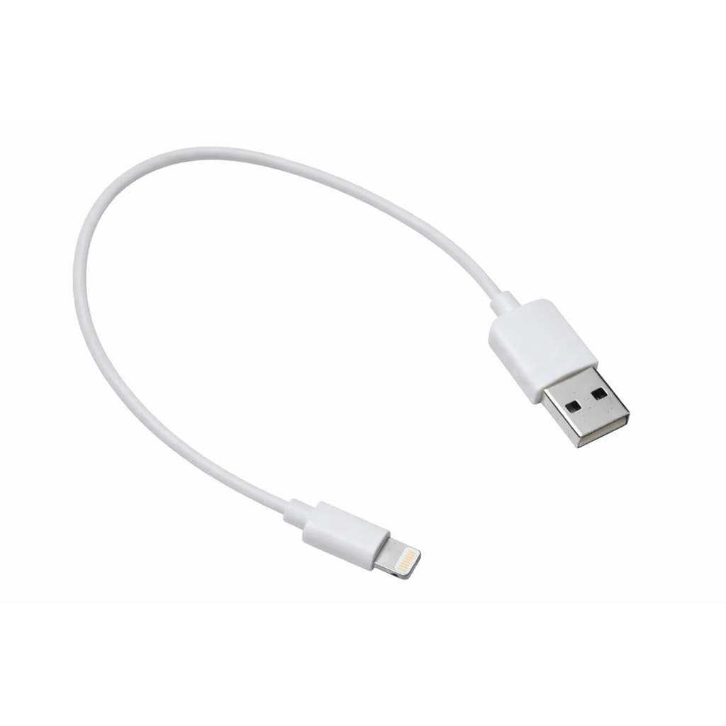 Cabo Curto Pequeno Compatível iPhone Lightning 3A Reforçado Carregamento Rápido Powerbank