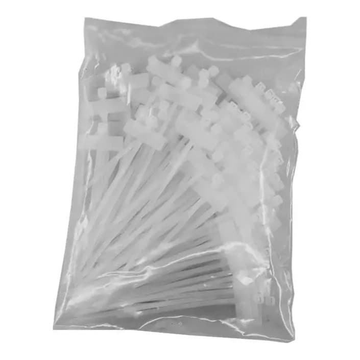 Abraçadeira Nylon Para Identificação 2,5x100mm Pacote Com 100 Peças