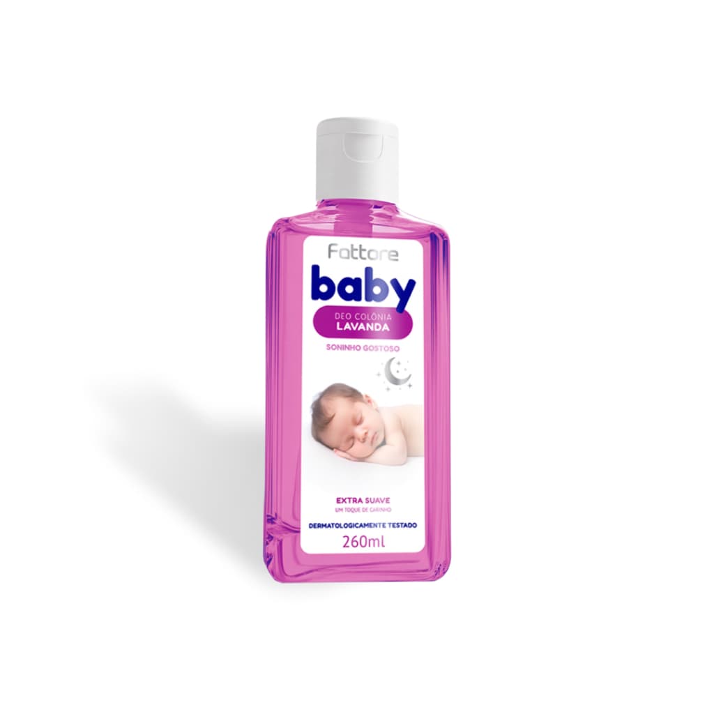 Deo Colônia Lavanda Infantil Baby 260ml - Soninho Gostoso Fattore