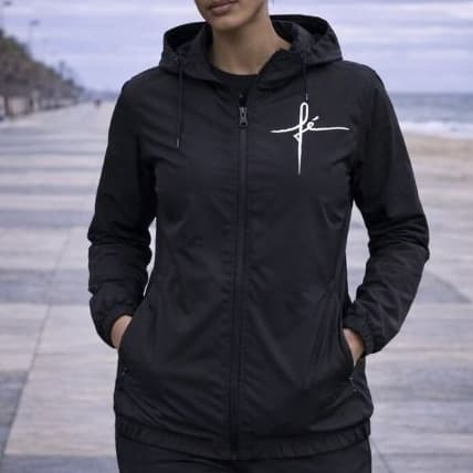 Jaqueta Feminina Corta Vento Impermeável Resistente à Água Leve Esportiva Corrida Blusa
