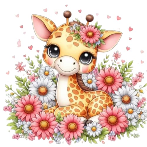 3 Apliques termocolante 8cm Patch parfa qualquer tecido - DTF textil tema girafas, girafinha baby, criança