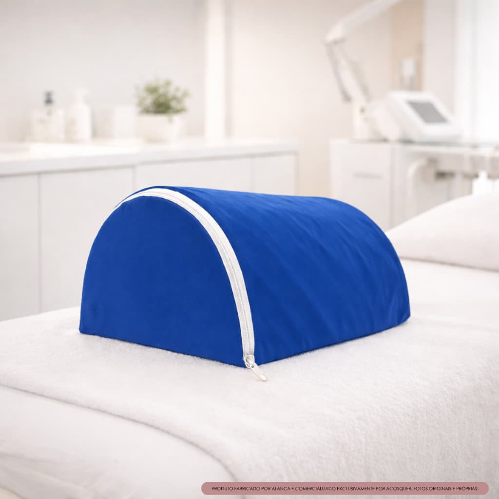Rolo posicionador meia lua ortopédico fisioterapia exercício massagem com capa removível com zíper 16cm x 26cm x 30cm