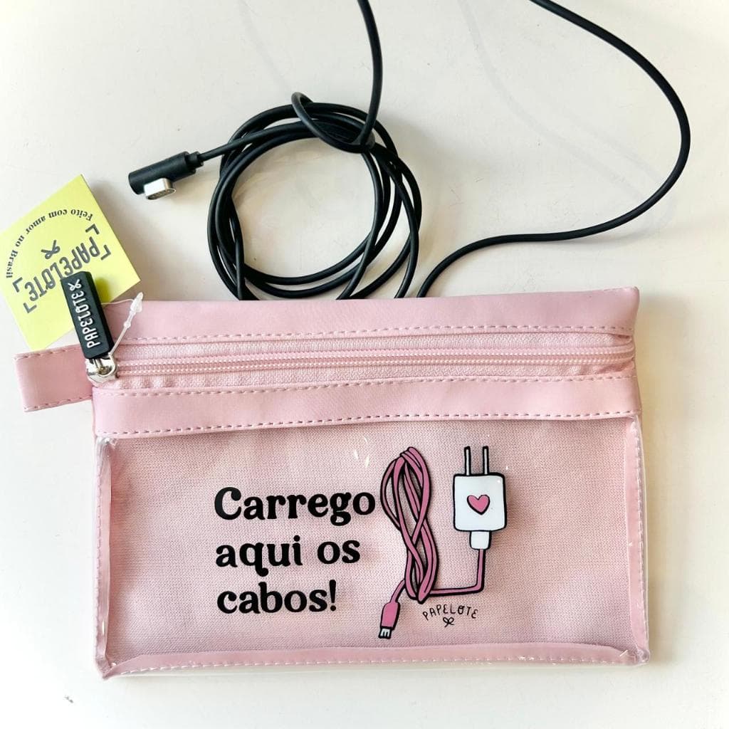 Mini Pasta Porta Cabos e Farmacinha – Organize sua Bolsa Papelote