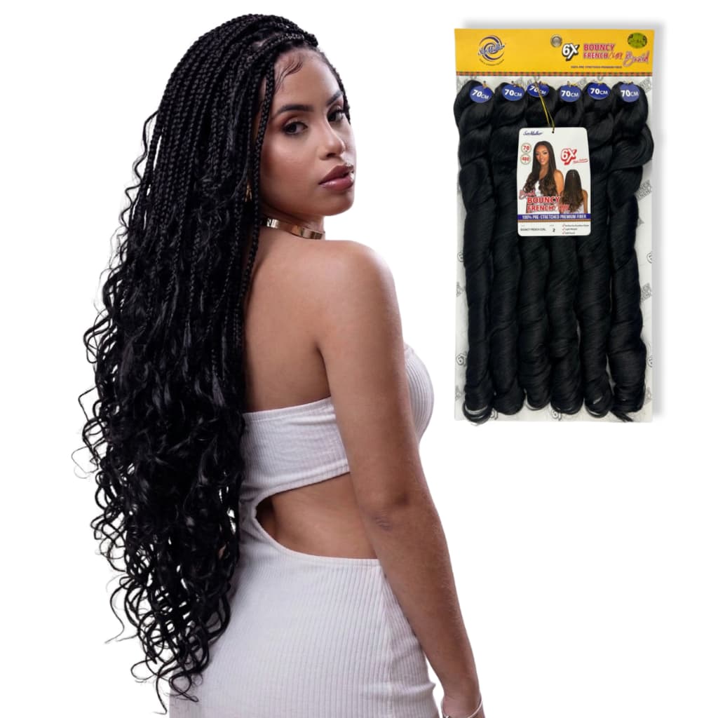 Cabelo Para Tranças French Curl 75cm Pacotão 480g Crochet Braid  Fibra Premium Ser Mulher