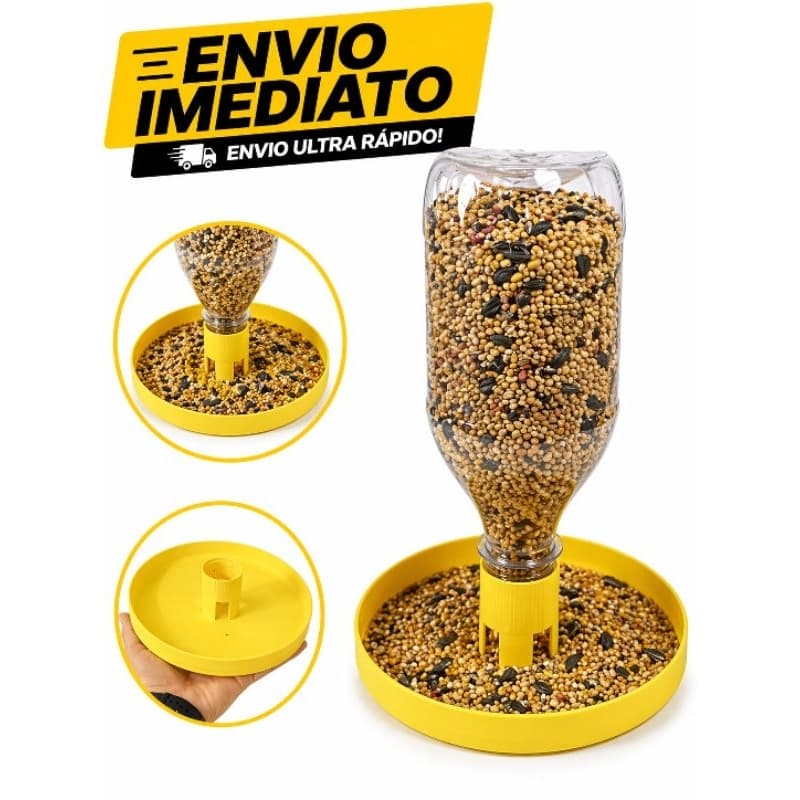 Comedouro alimentador pássaros universal