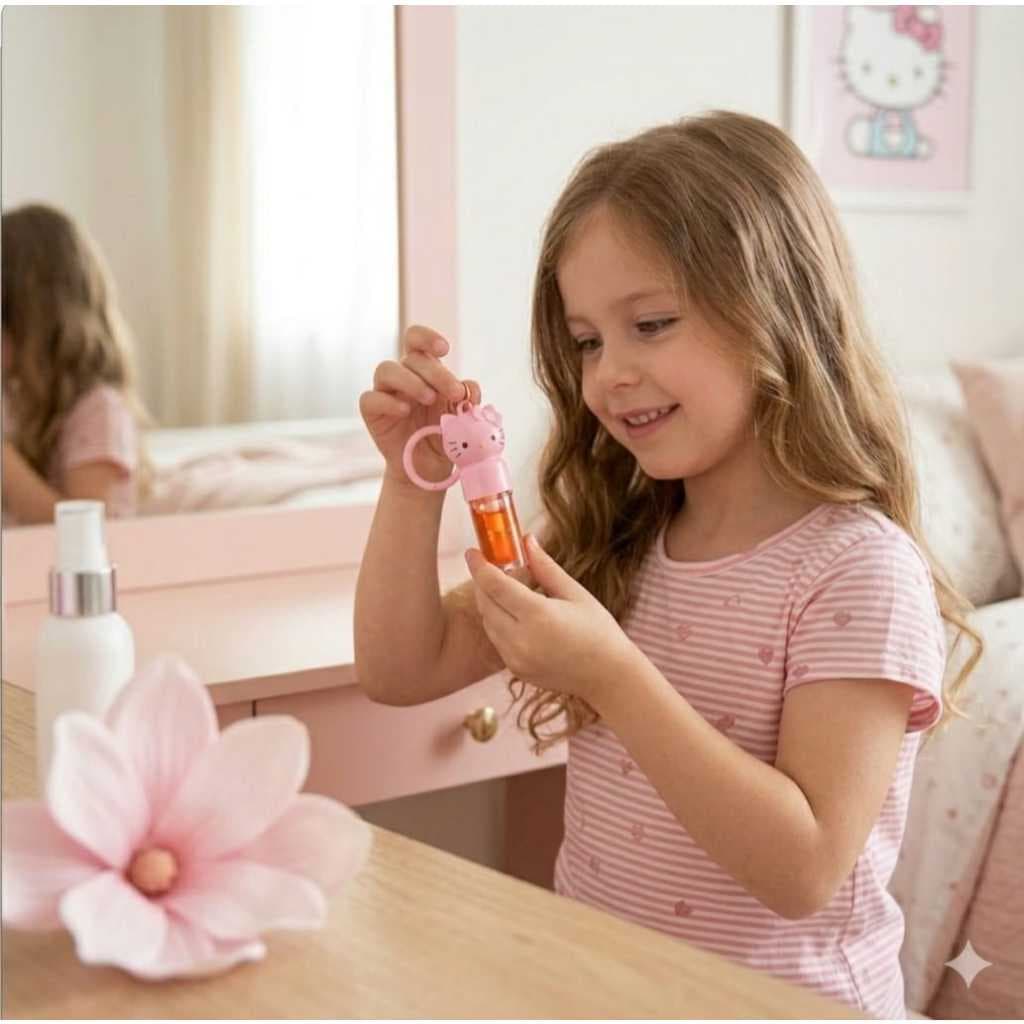 Lip Honey Hello Kitty Hidratante Brilho Labial Com Aroma De Mel