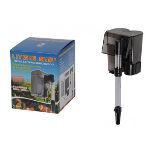 FILTRO EXTERNO MINI P/ AQUÁRIOS DE 5 A 30 LITROS • CASCATA HANG ON COMPLETO