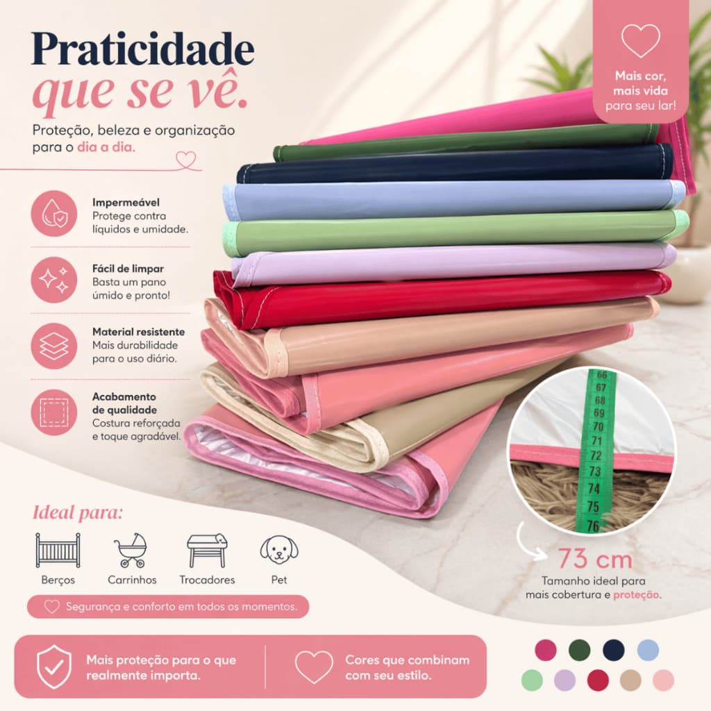Troca Fraldas Trocadores para Bolsa Mala Maternidade Menino/Menina