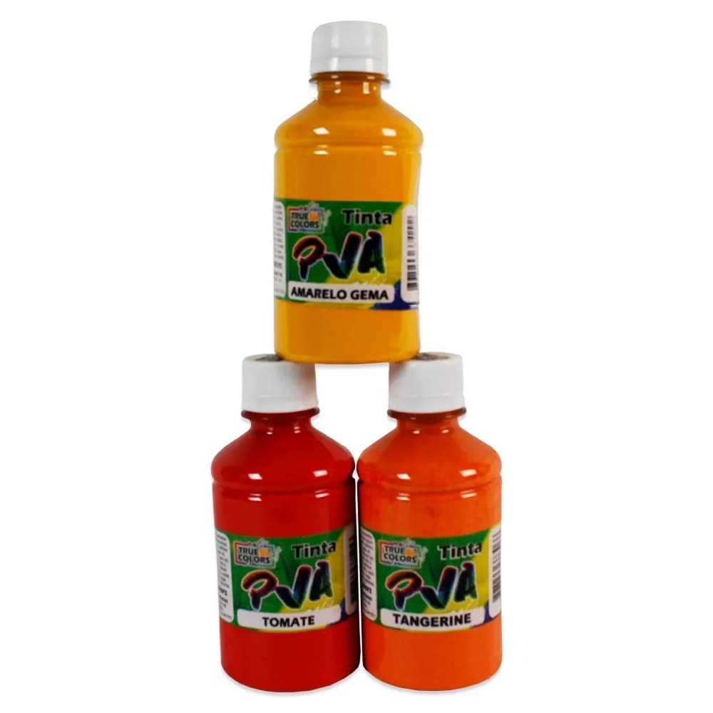 Tinta Pva 250ml True Colors - Cores Quentes