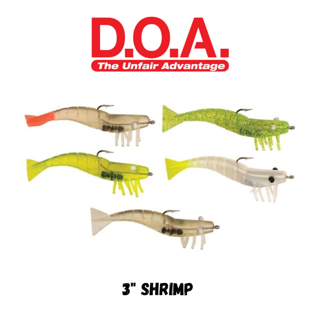 Isca Artificial DOA Camarão 3'' Shrimp 9un