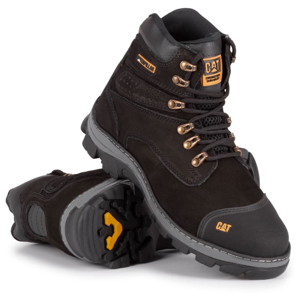 Bota Coturno Masculina Caterpillar De Couro Confortavel E Resistente