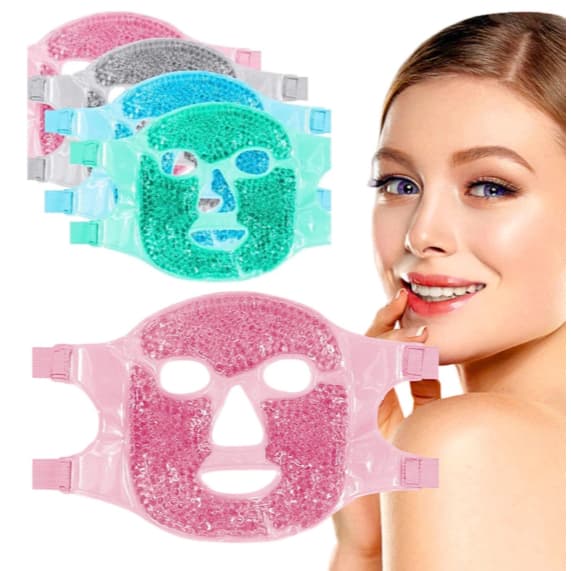 Máscara Relaxante Em Gel Facial Térmica Quente Fria