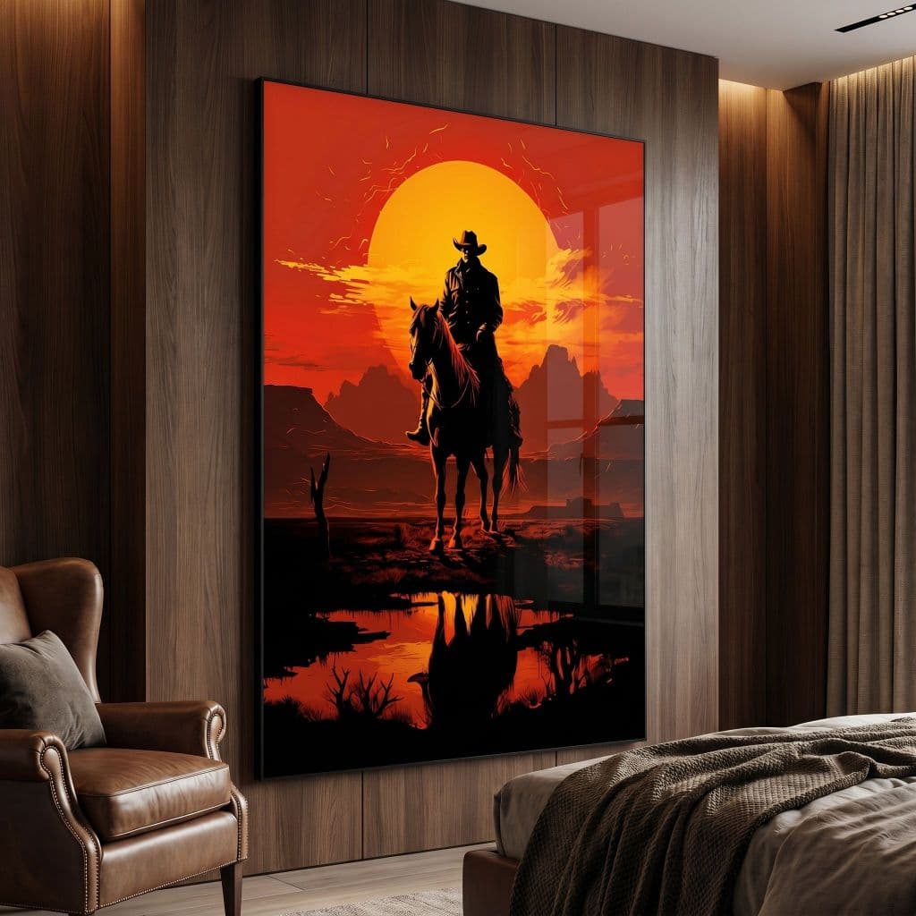 Quadro Parede Decorativo Red Dead Redemption 2 Jogo rdr2 Arthur Morgan 1 Peça Vários Modelos