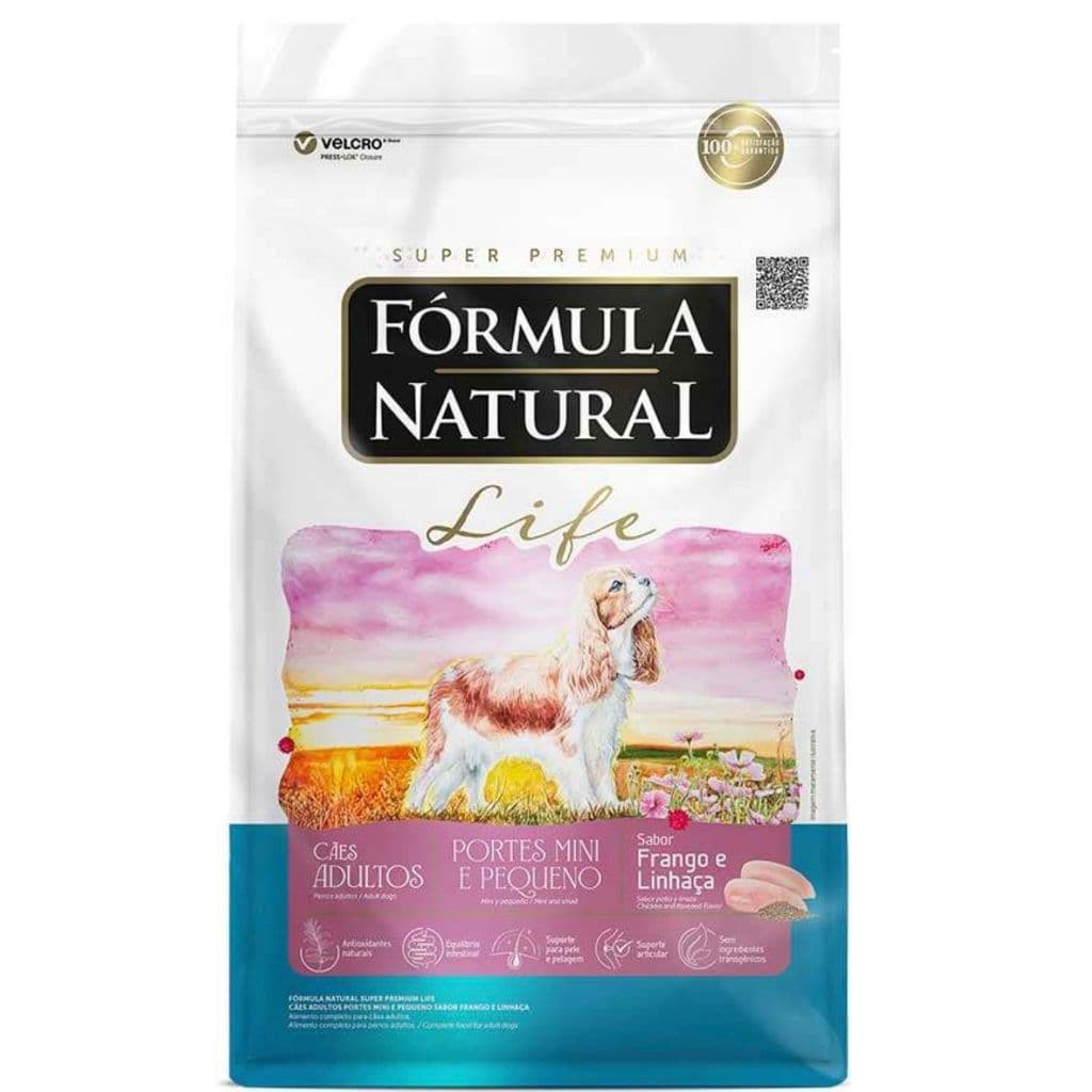 Ração formula natural life 10kg mini e pequeno
