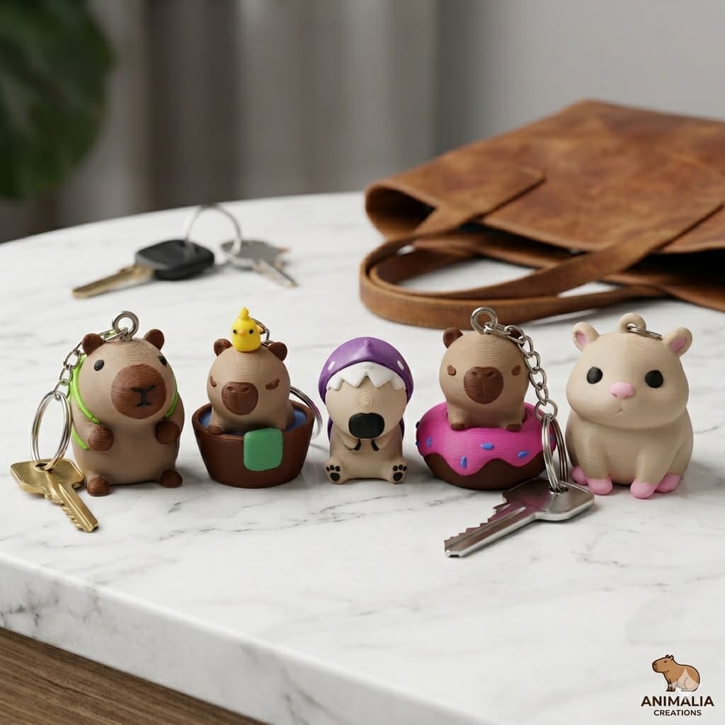 Kit Chaveiro Lembrancinha festa infantil aniversario Capivara