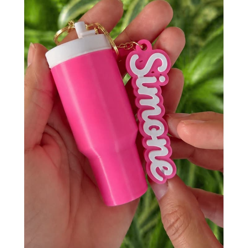 Mini Copo porta batom e nome personalizado