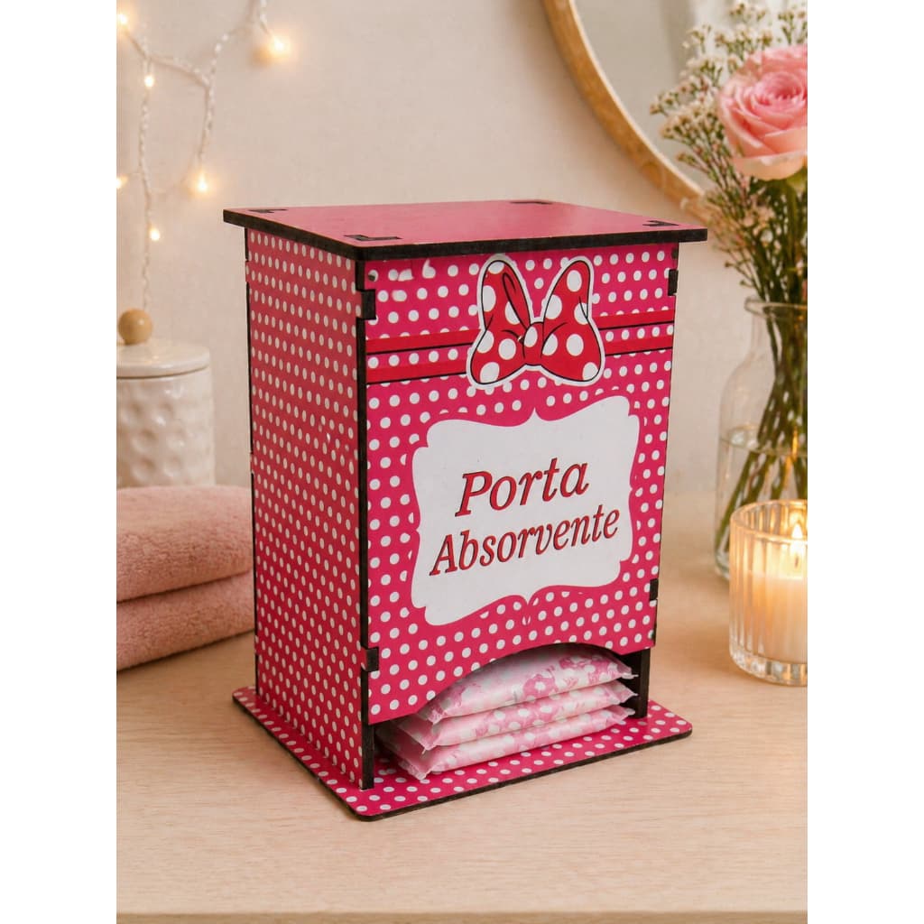 Dispenser Para Absorventes Porta Absorvente Rosa