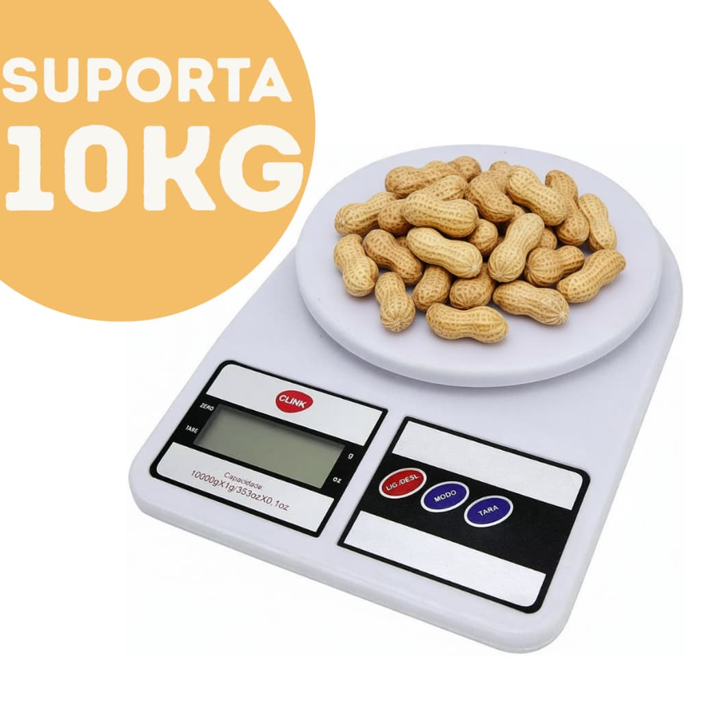 Balança De Cozinha Digital 10kg de Precisão