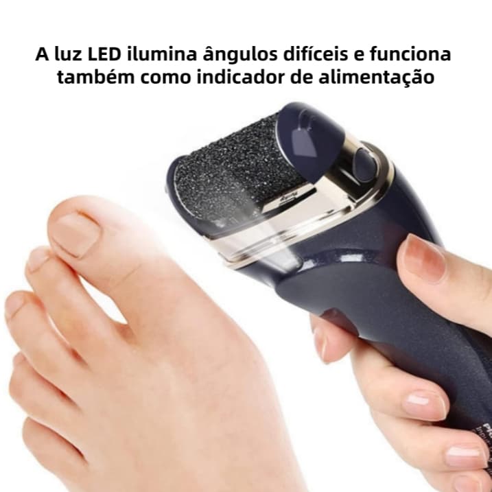 Lixador Para Pés Removedor Esfoliador de Calos Eletrônico Sem Fio Recarregável 5W