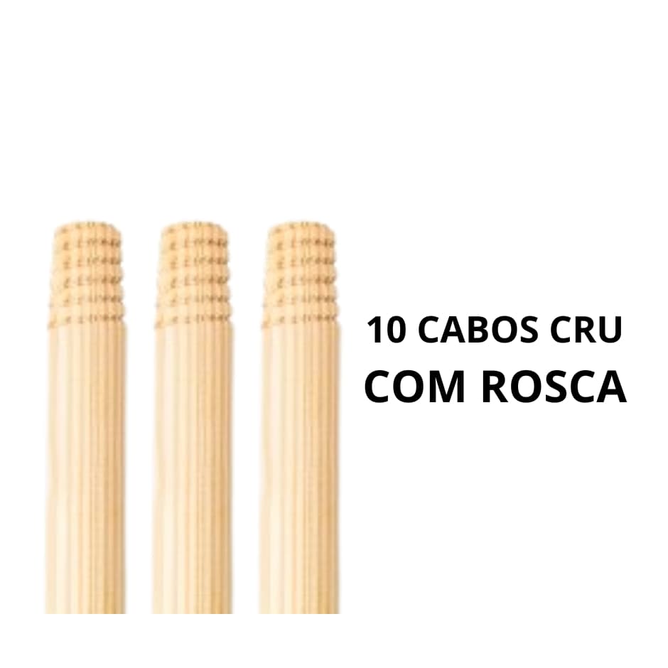 10 CABOS CRU COM ROSCA 23MM 120CM
