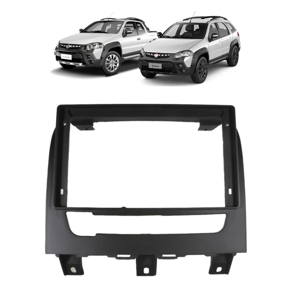 Moldura Fiat Palio Strada 10 E 9 Polegadas 2 din 2013 Em Diante