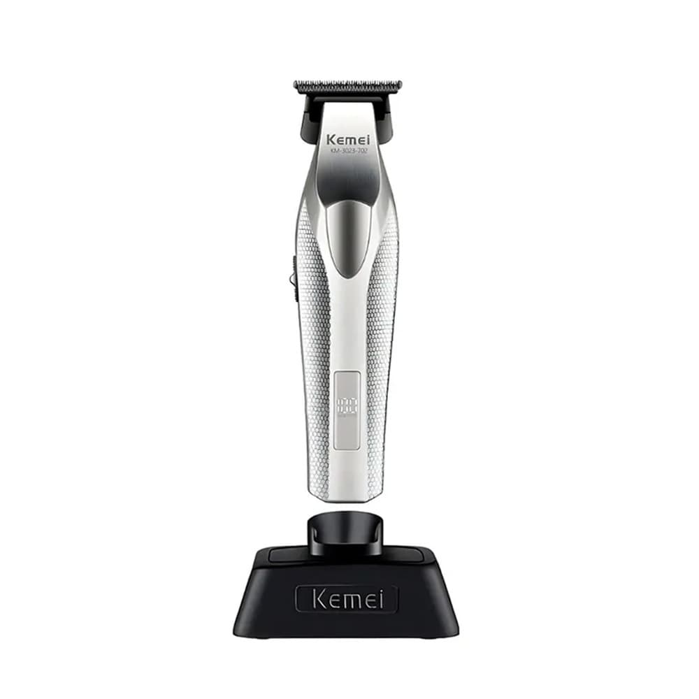 Aparador De Cabelo Kemei Km-3023-702 Patiller Silver Hair Clipper