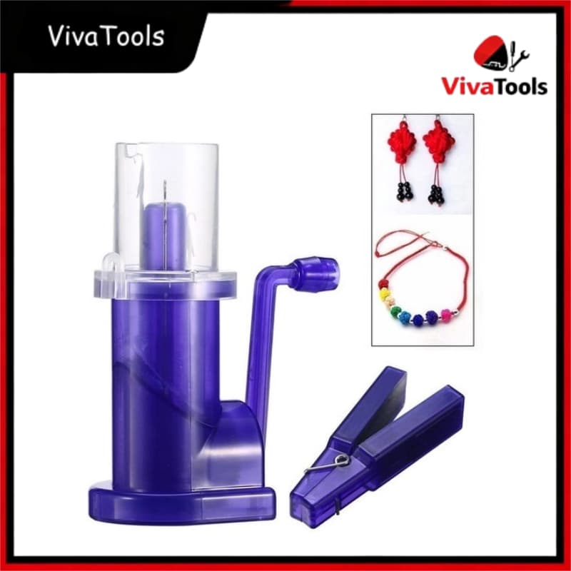 Máquina de Tricotin Lanmax Azul Roxo - Fácil de Usar, Compacta e Versátil