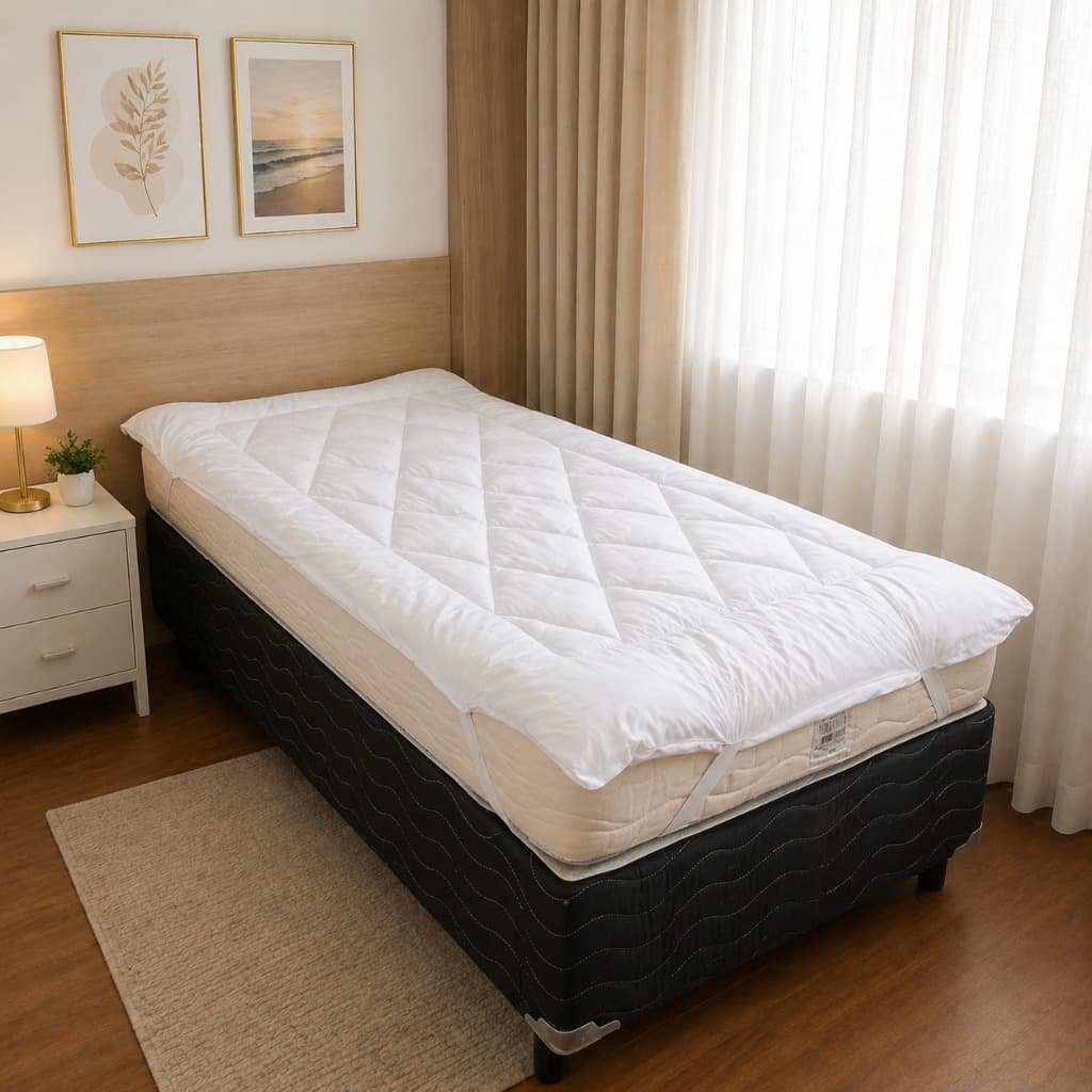 Pillow Top Conforto Extra Macio Toque Suave Ajuste com Elástico e Alto Padrão Solteiro Casal Queen