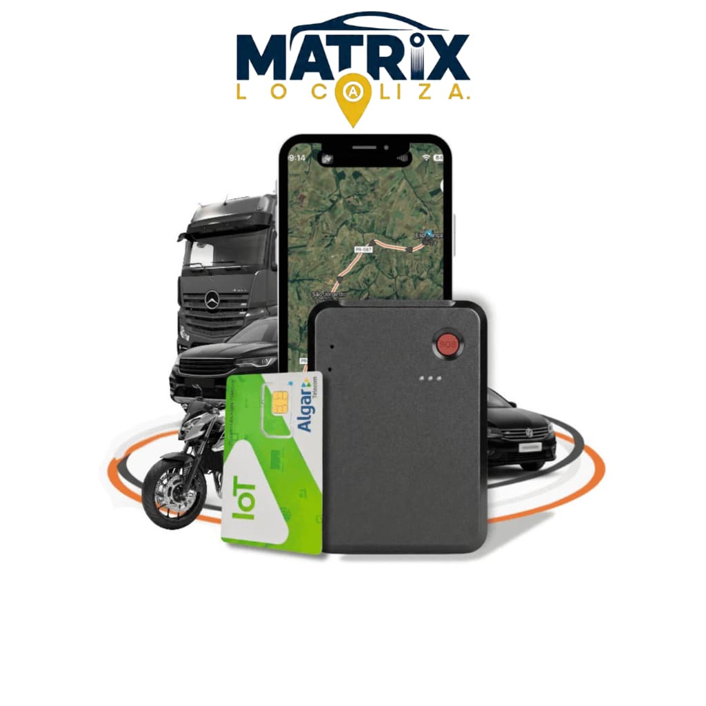 RASTREADOR PORTÁTIL MT-330 4G + CHIP M2M INCLUSO + APLICATIVO