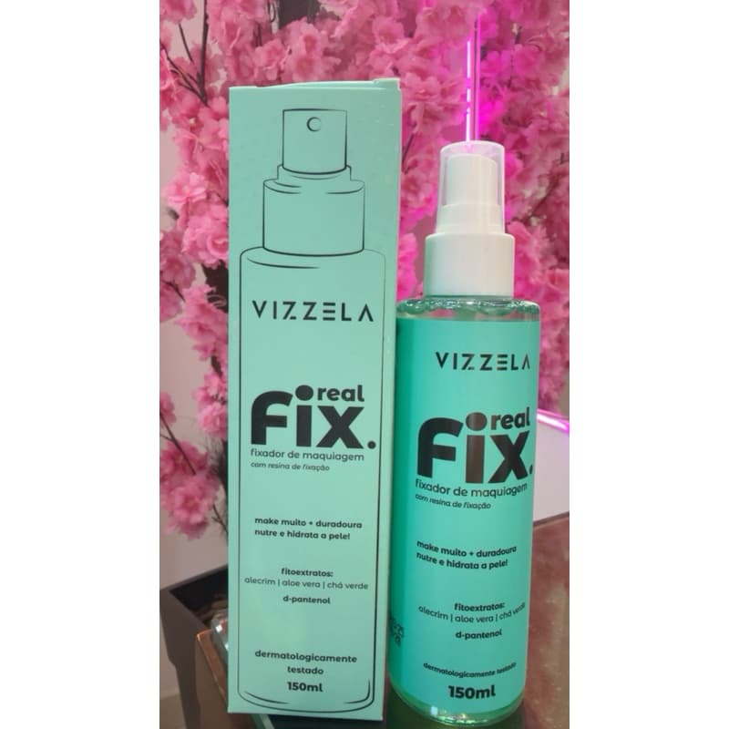 Real Fix Vizzela fixador bruma de maquiagem