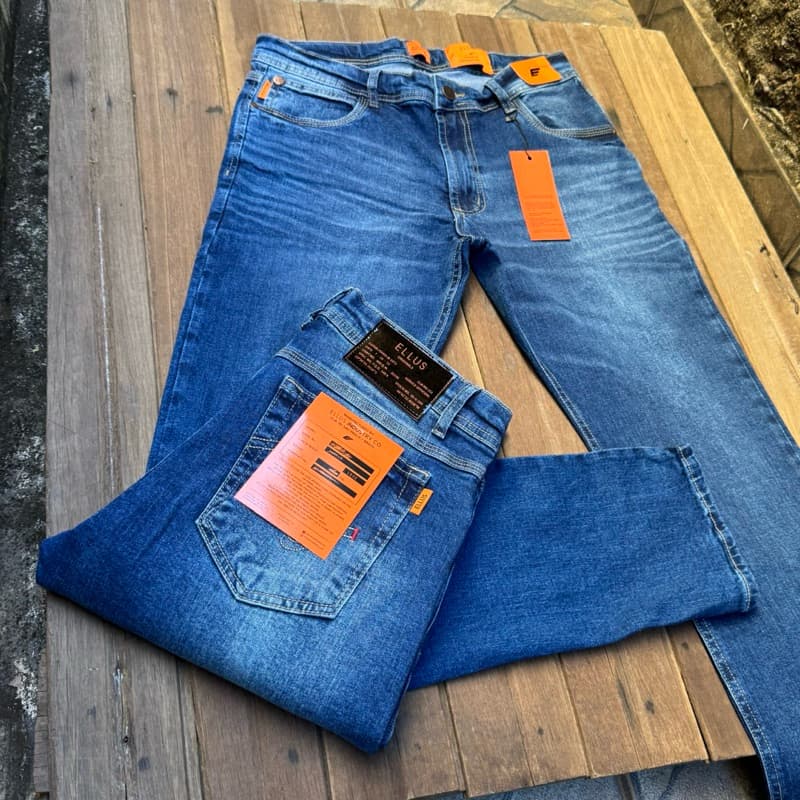 Calça Jeans Masculina Premium Com Elastano Direto De Fábrica