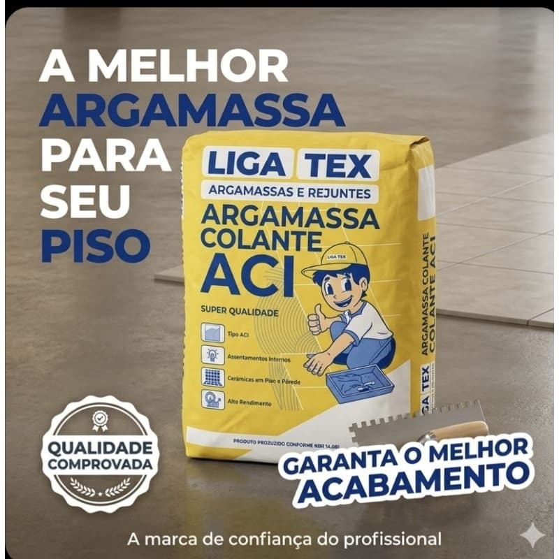 Argamassa AC-I Uso Interno  ACENTAMENTO DE PISOS E REVESTIMENTO