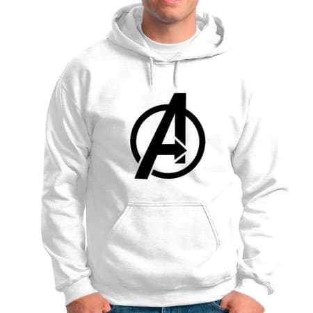 Moletom Masculino Unissex Avengers Vingadores Com Capuz E Bolso Canguru Premium Quentinho