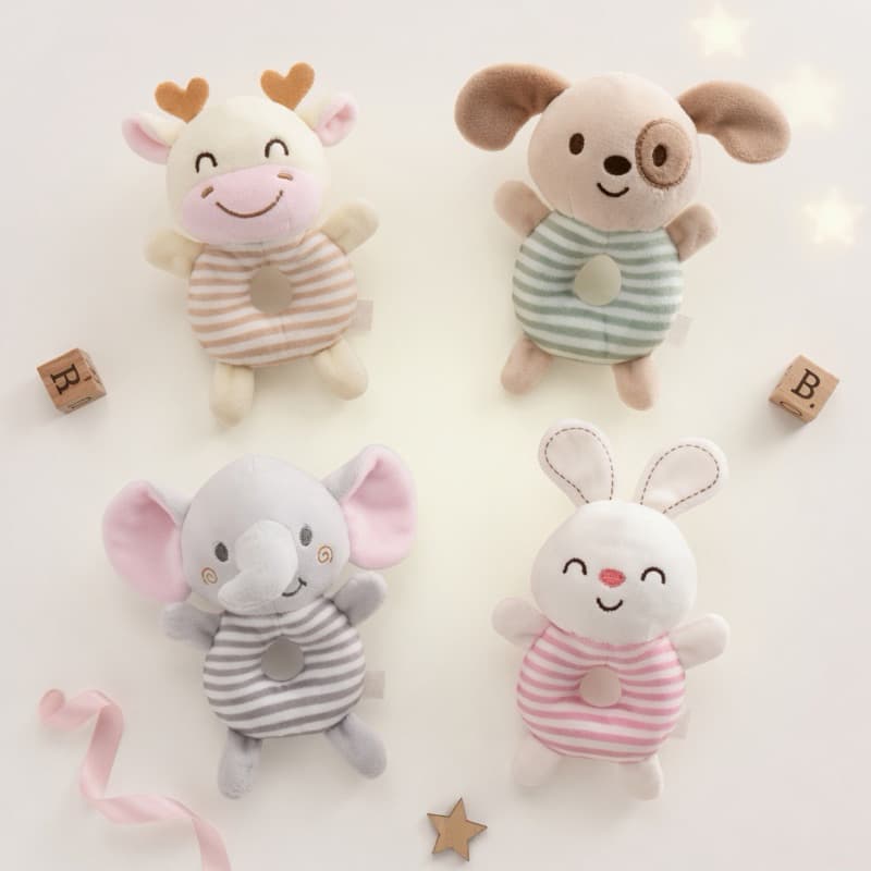Chocalho para bebê bichinhos brinquedos sensorial de mão recém-nascido criança infantil bebês chocalho bebe móbile