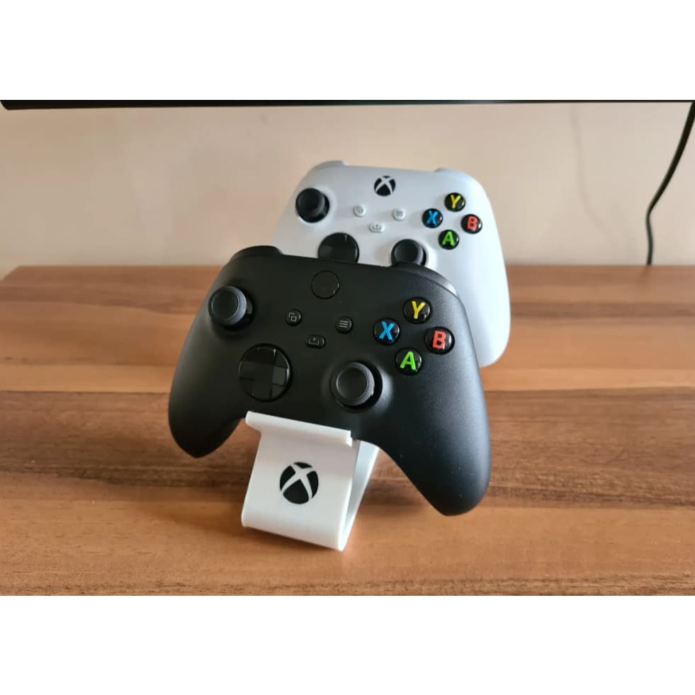 Suporte Duplo para 2 Controles Xbox One / Series S/X | Base Gamer Organizadora | Descanso Estável Apoio de Mesa