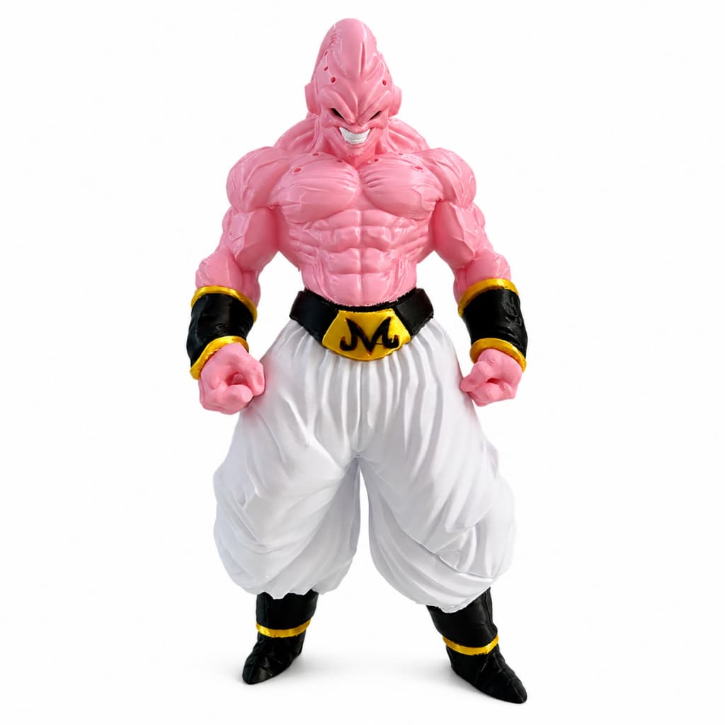 Action Figure Majin Boo Dragon Ball Z Rosa | Boneco Anime DBZ Colecionável Geek Decoração Otaku Presente Nerd