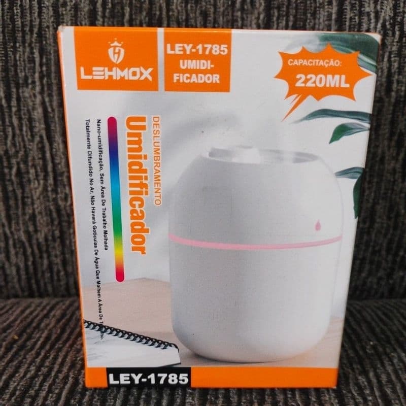 Umidificador de Ar LED Aromatizador Cor Branco