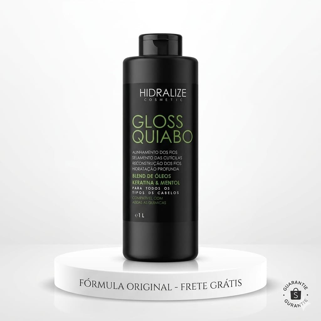 PROGESSIVA GLOSS QUIABO 1 LITRO - REDUDOR DE VOLUME MÁXIMO - HIDRALISE - VIVANCE